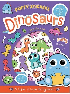 Wobbly-Eye Puffy Sticker Activity : Dinosaurs