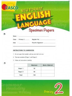 New Format English Language Specimen Paper Primary 2 (Pack)