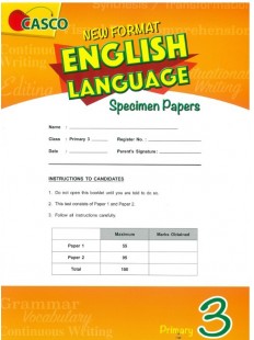 New Format English Language Specimen Paper Primary 3 (Pack)